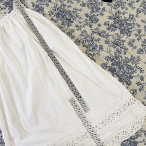 Doen Dress Womens XS Yselda Cotton Eyelet Maxi Salt White - Picture 9 of 11